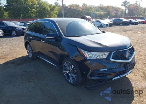 2019 Acura Mdx Tech Pkg z USA, uszkodzony, nr VIN 5J8YD4H56KL022974